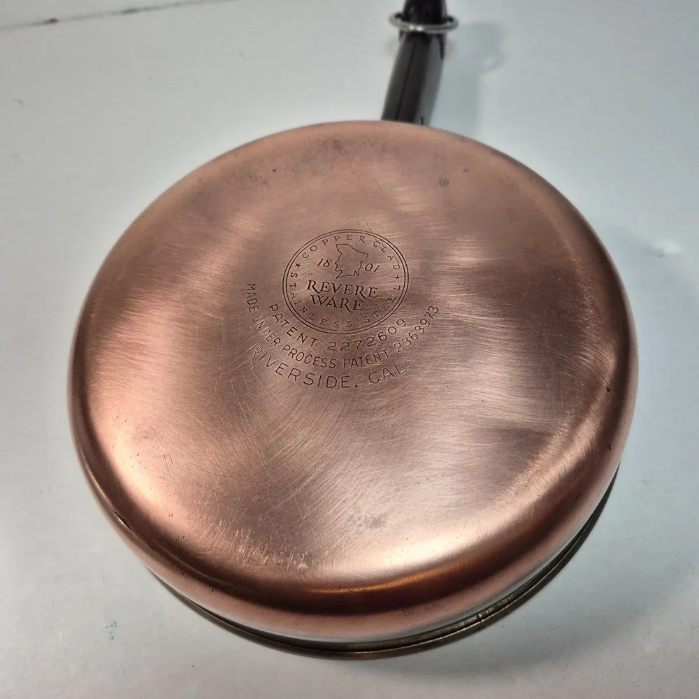 Revere Ware Revereware 1 Qt Copper Bottom Combination Pan Riverside with Lid